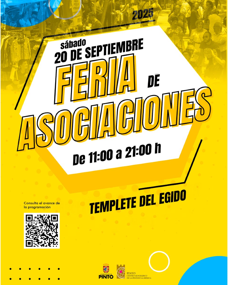 ¡CELEBRADA! Feria de las Asociaciones de Pinto - 20 septiembre 2025